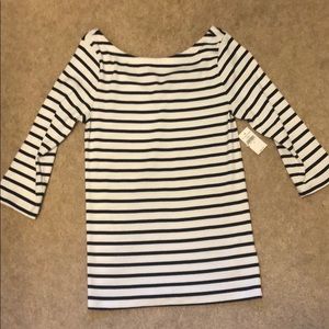 Gap 3/4 Sleeve striped shirt